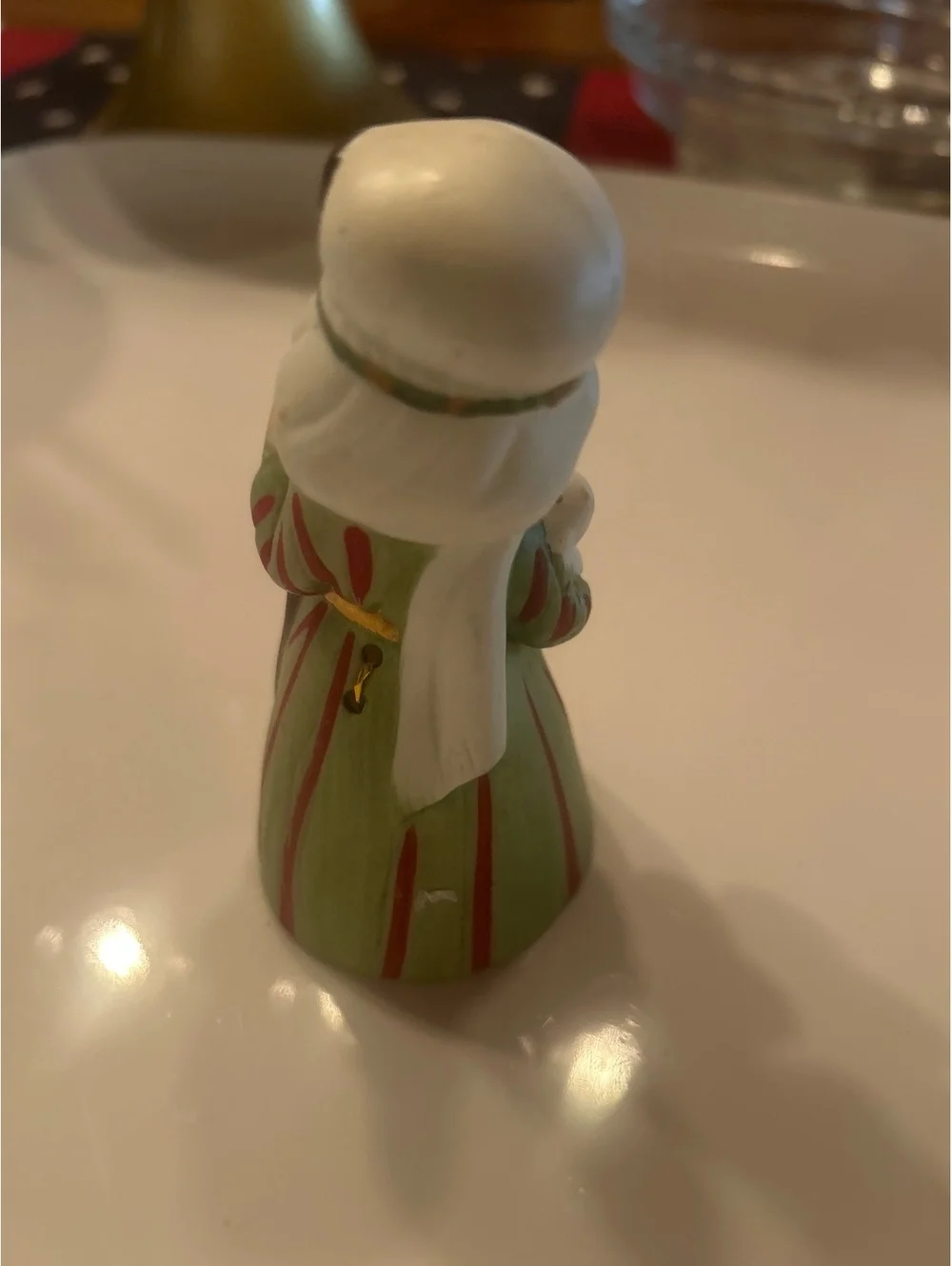 Vintage 1978 Jasco Merri-Bells Shepherdess Girl with Lamb Porcelain Bell